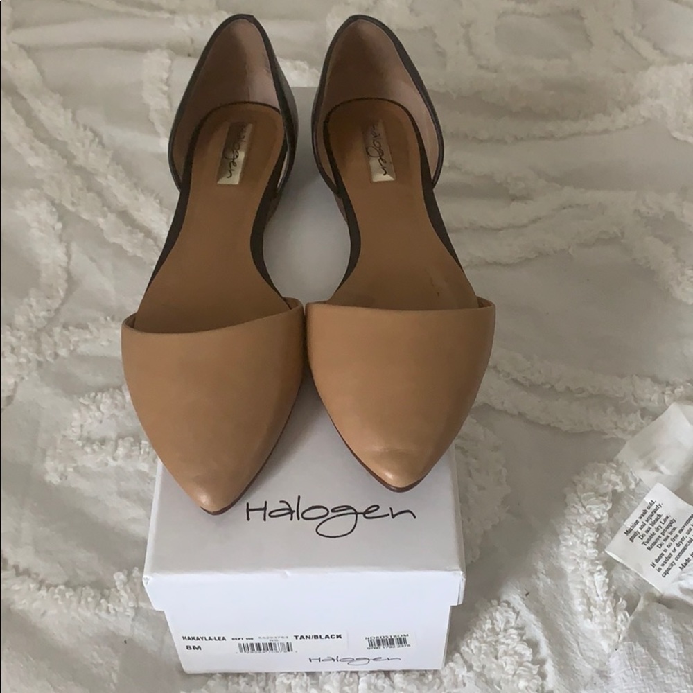 Halogen Hakayla pointed toe flats- size 8